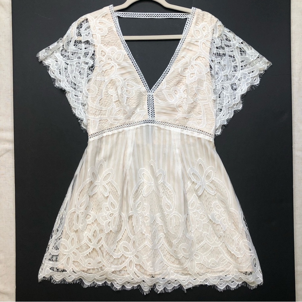 Tobi Lace Dress White Cream Women’s M